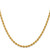 14K 30 inch 3.65mm Regular Rope with Lobster Clasp Chain