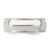 Sterling Silver 7mm Comfort Fit Half Round Milgrain Size 8 Band