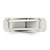 Sterling Silver 7mm Flat with Step Edge Size 4 Band