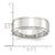 Sterling Silver 7mm Flat with Step Edge Size 8.5 Band