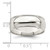 Sterling Silver 7mm Half Round Milgrain Size 12 Band