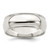 Sterling Silver 7mm Half Round Milgrain Size 7.5 Band
