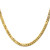 14K 30 inch 4.75mm Flat Beveled Curb with Lobster Clasp Chain
