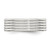Sterling Silver 7mm Polished 5-Row Fancy Band Size 10