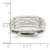 Sterling Silver 7mm Polished Flat Intertwined Design Beveled Edge Fancy Band Size 10.5