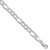 Sterling Silver 8.0mm Flat D/C Pave Figaro Chain - QP-2D30F827-2182