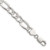 Sterling Silver 8.0mm Flat D/C Pave Figaro Chain - QP-5B419F28-4058