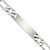 Sterling Silver 8.5 inch Polished Engraveable Figaro Link ID Bracelet