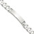 Sterling Silver 8.5in Curb ID Bracelet