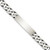 Sterling Silver 8.5inch Engraveable Antiqued Curb Link ID Bracelet - QI-37A43EE6-3548