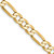 14K 30 inch 6.25mm Flat Figaro with Lobster Clasp Chain