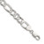 Sterling Silver 8.5mm Flat D/C Pave Figaro Chain - QP-7891475F-5329
