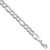 Sterling Silver 8.5mm Flat D/C Pave Figaro Chain - QP-D71A4306-6910