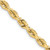 14K 30 Inch 7mm Diamond-cut Quadruple Rope Fancy Lobster Clasp Chain