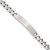 Sterling Silver 8inch Engraveable Antiqued Curb Link ID Bracelet - QI-CEDEE8B5-6858