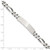Sterling Silver 8inch Engraveable Antiqued Figaro Link ID Bracelet - QI-FB5294DD-5404