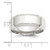 Sterling Silver 8mm Beveled Edge Size 12.5 Band