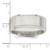 Sterling Silver 8mm Brushed Flat Milgrain Beveled Edge Fancy Band Size 8.5