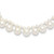14k 3-4mm and 7-8mm White Near-Round Freshwater Cultured Pearl 2-Strand 18 inch Necklace