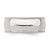Sterling Silver 8mm Comfort Fit Half Round Milgrain Size 10 Band
