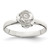 Sterling Silver 8mm Rose Ring - QR-72C5179C-5589