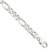 Sterling Silver 9.5mm Pav‚ Flat Figaro Chain - QF-B788C1D3-1426