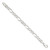 Sterling Silver 9.5mm Pav‚ Flat Figaro Chain - QF-B788C1D3-1426