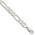 Sterling Silver 9.7mm Lightweight Flat Figaro Chain - QM-32F7D189-6843
