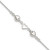 Sterling Silver 9inch Plus 1in Ext Polished Hearts Anklet