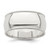 Sterling Silver 9mm Half Round Milgrain Size 6 Band