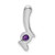 Sterling Silver Amethyst Pendant - QP-19D8E754-2658