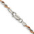 Sterling Silver And Rose Vermeil 2.5mm Diamond-cut Rope Chain - QD-C873D77A-4939