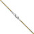 Sterling Silver And Vermeil 1.85mm Diamond-cut Rope Chain - QD-36DF543B-1009