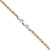 Sterling Silver And Vermeil 2.5mm Diamond-cut Rope Chain - QD-89C5192C-5849
