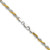 Sterling Silver And Vermeil 3.5mm Diamond-cut Rope Chain - QD-09048A89-2439