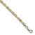 Sterling Silver And Vermeil 3.5mm Diamond-cut Rope Chain - QD-FF91A052-4137