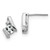 Sterling Silver Antique Cushion White Topaz and Diamond Earrings