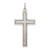 Sterling Silver Antiqued & Satin Cross Pendant