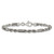 Sterling Silver Antiqued 4.4mm Milano / Figarope Mens 8 inch Bracelet