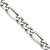Sterling Silver Antiqued 6.5mm Figaro Chain - QF-3B0453DD-8495