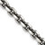 Sterling Silver Antiqued 7.0mm D/C Elongated Open Link Chain - QF-A0BCAFBA-1489