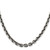 Sterling Silver Antiqued 7.0mm D/C Elongated Open Link Chain - QF-A3A2AEBD-3798