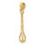 14K 3-D  Polished Whisk Charm
