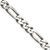 Sterling Silver Antiqued 7.5mm Figaro Chain - QF-A3D64F7C-6594