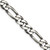 Sterling Silver Antiqued 7.75mm Figaro Chain - QF-889C851E-6876
