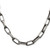 Sterling Silver Antiqued 8mm Elongated Open Link Chain - QF-65F86299-4020