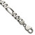 Sterling Silver Antiqued 9mm Figaro Chain - QF-E4FDBA54-5871