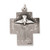 Sterling Silver Antiqued Alpha Omega Cross Pendant