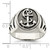 Sterling Silver Antiqued Anchor Ring - QR-AB121C59-4752