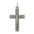 Sterling Silver Antiqued and Brushed INRI Crucifix Pendant - QC-8A9953F4-2617